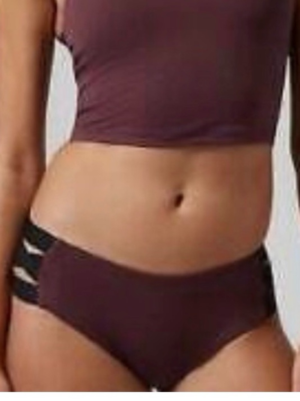 Athleta Seamless Bikini Brief in Deep Plum